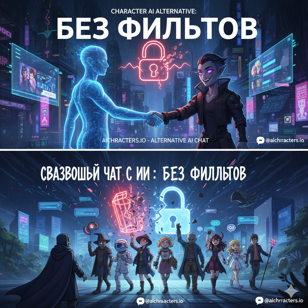 Лучшие альтернативы Character AI без фильтров: Общайтесь без ограничений
