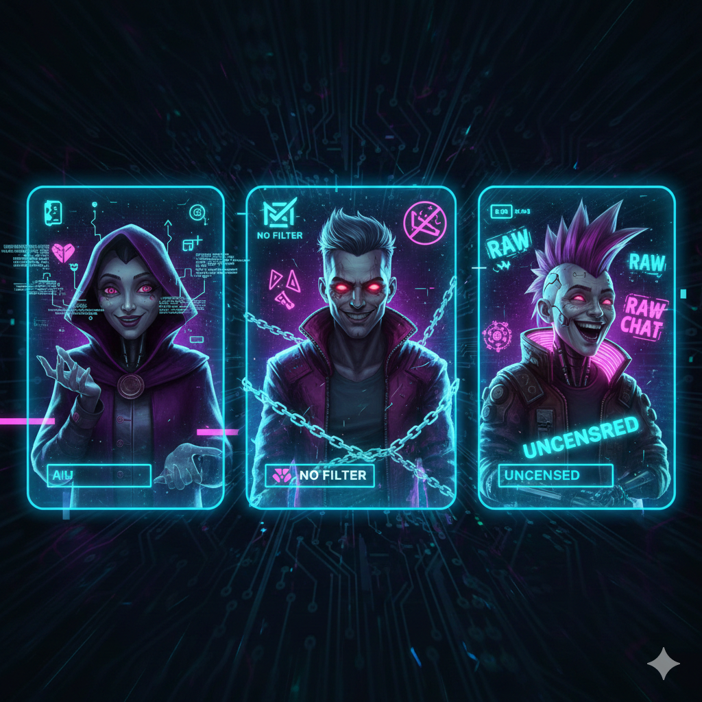 ИИ персонажи: Чат без цензуры и фильтров на aicharacters.io